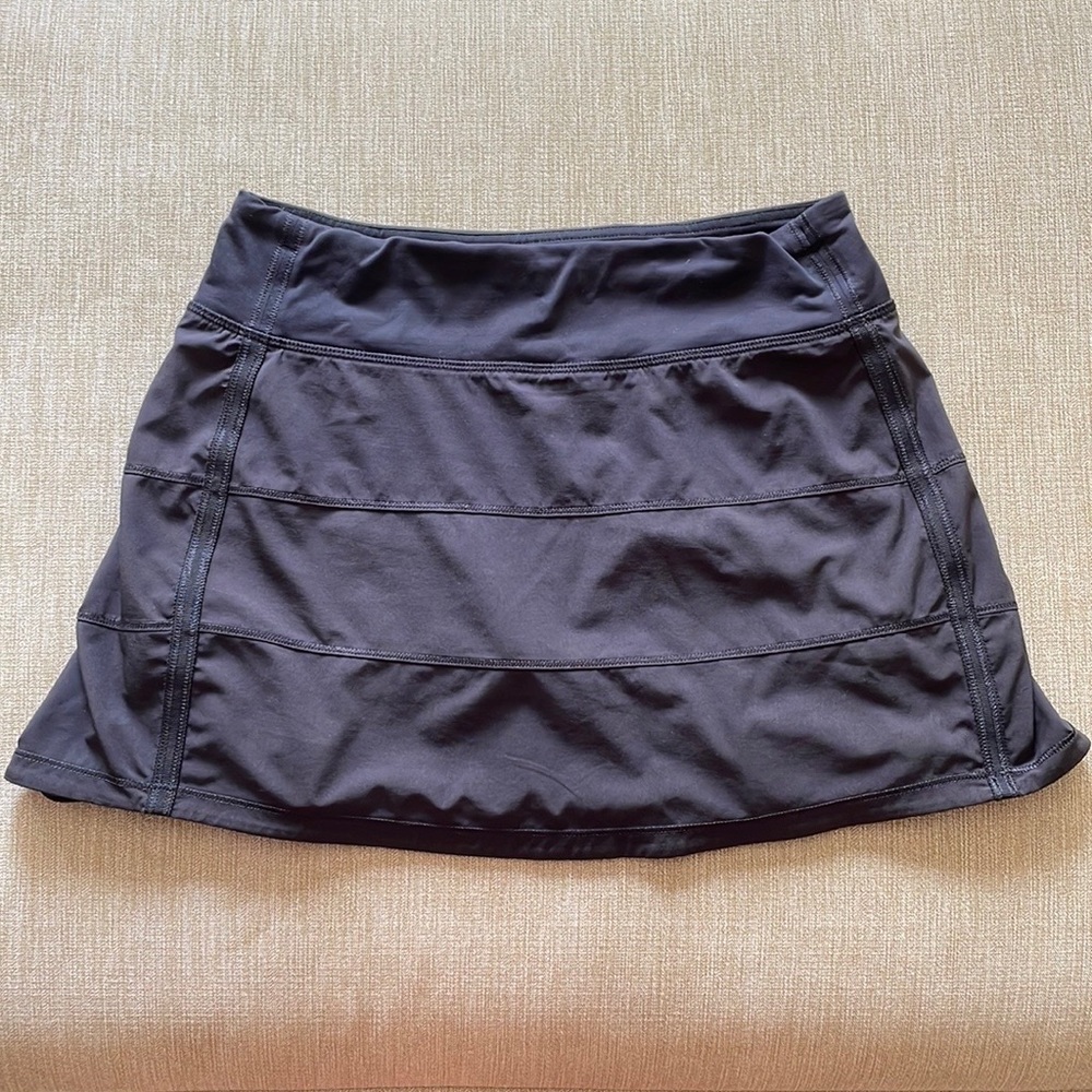 Lululemon Pace Rival Mid-Rise Skirt- BLACK